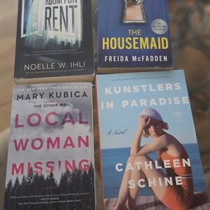 Set of Four Novels with Colorful Covers